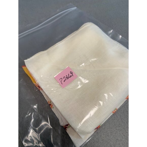 Vintage Handkerchief Collection Mix of Floral Patterns & Embroidered Designs - Picture 13 of 13